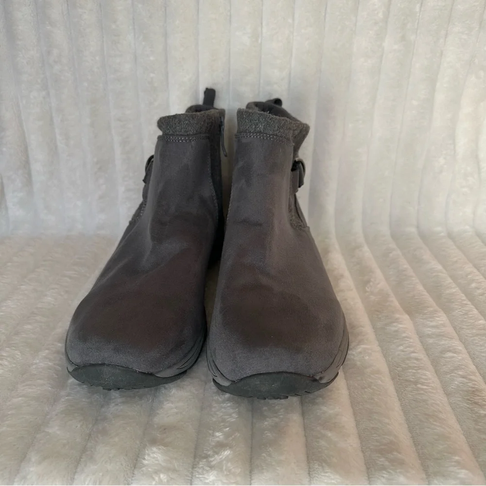 Easy Spirit Waterproof Ankle Boots – Gray Size 11M • Cozy fleece lining